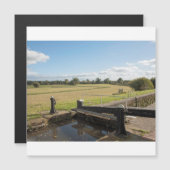 Montgomery Canal Shropshire England Magnetkarte (Vorne/Hinten)