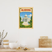 Montgomery Capitol Building | Alabama Poster (Küche)