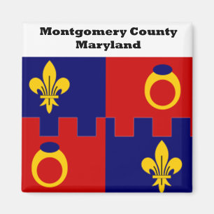 Montgomery County Maryland Flaggenmagnet Magnet