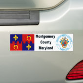 Montgomery County MD-Flagge und Autoaufkleber (Auf Auto)