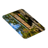 Montgomery Covered Bridge mit fallendem Blattwerk Magnet (Rechte Seite)