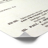 Montgomery East Side Kalifornien und Sacramento Poster (Ecke)