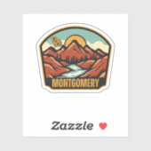 Montgomery, Georgien Aufkleber (Blatt)