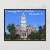 Montgomery Landkreis Courthouse - Clarksville, TN Postkarte (Vorderseite)