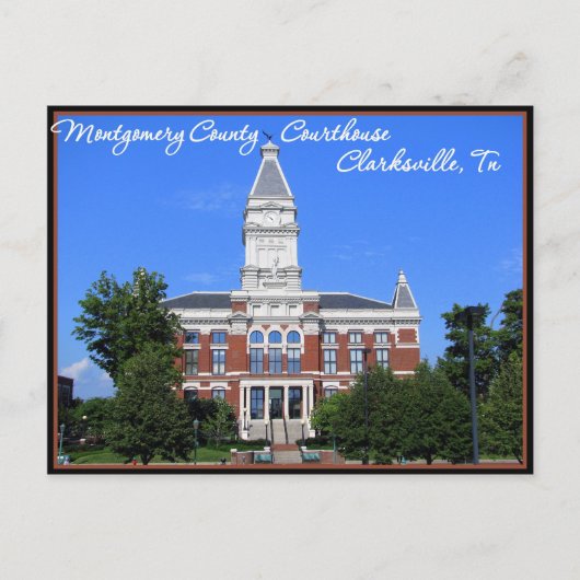 Montgomery Landkreis Courthouse - Clarksville, TN Postkarte (Vorderseite)