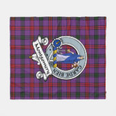 Montgomery Modern Clan Abzeichen Tartan Kariert Fleecedecke (Vorderseite (Horizontal))