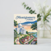 Montgomery Riverfront USA Postkarte (Stehend Vorderseite)