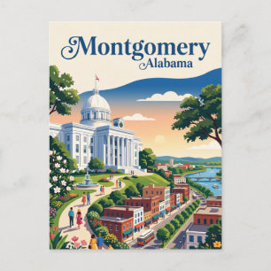 Montgomery Riverfront USA Postkarte