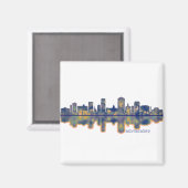 Montgomery Skyline Magnet (Vorderseite/Rückseite)