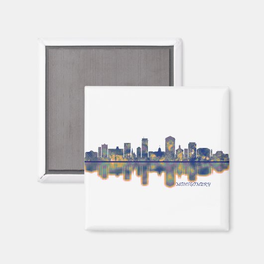 Montgomery Skyline Magnet (Vorderseite/Rückseite)