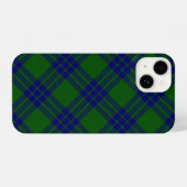Montgomery tartan green blue kariert iPhone hülle (Rückseite (Horizontal))