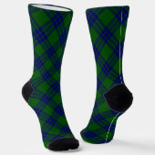 Montgomery tartan green blue kariert socken (Gewinkelt)