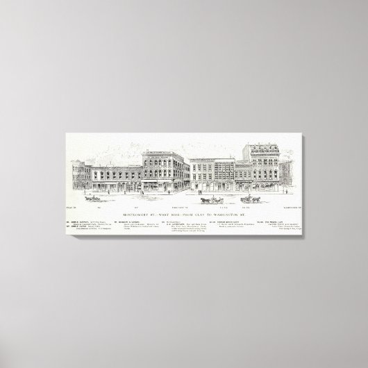 Montgomery West Side Clay und Washington Leinwanddruck (Vorderseite)