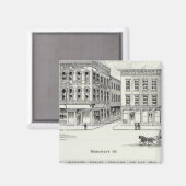 Montgomery West Side Clay und Washington Magnet (Vorderseite/Rückseite)