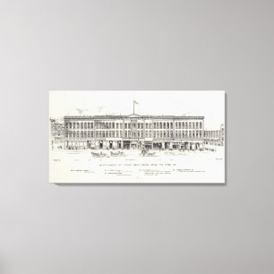 Montgomerywestseite Bush und Kiefer Leinwanddruck