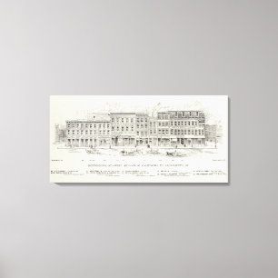 Montgomerywestseite Kalifornien und Sacramento Leinwanddruck