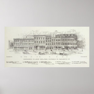 Montgomerywestseite Kalifornien und Sacramento Poster
