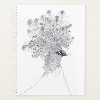 Month and Weekly Planner Crowned Pigeon  Planer