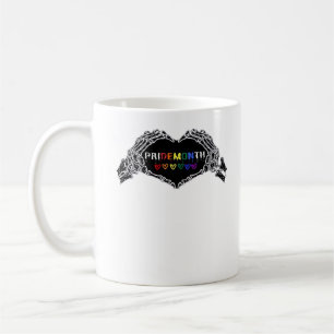 Month Skeleton Heart Hands LGBTQIA Kaffeetasse