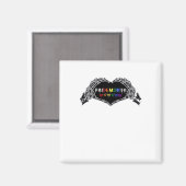 Month Skeleton Heart Hands LGBTQIA Magnet (Vorderseite/Rückseite)