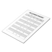 Monthly Bill Payment Tracker Notizblock (angewinkelt)