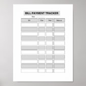 Monthly Bill Payment Tracker  Poster (Vorne)