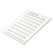 Monthly Expense Tracker  Notizblock (angewinkelt)