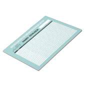 Monthly Habit Tracker  Notizblock (angewinkelt)