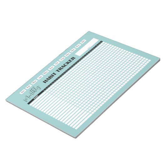Monthly Habit Tracker  Notizblock (angewinkelt)