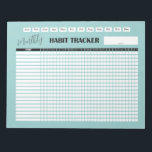 Monthly Habit Tracker  Notizblock<br><div class="desc">Build new habits with this Monthly Habit tracker,  keep yourself accountable!
Background color can be changed.</div>