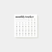 Monthly Habit Tracker Sticky Notes Pad Post-it Klebezettel (Vorderseite)