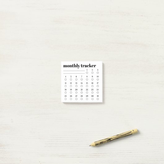 Monthly Habit Tracker Sticky Notes Pad Post-it Klebezettel (Auf Schreibtisch)