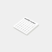 Monthly Habit Tracker Sticky Notes Pad Post-it Klebezettel (angewinkelt)
