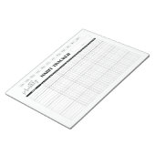 Monthly Habit Tracker White Notizblock (angewinkelt)
