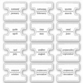 Monthly Index Tab Journal Divider Planner Foldable Aufkleber (Vorderseite)