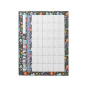 Monthly Planner Spring Colorful Flowers  Notizblock (Rotiert)