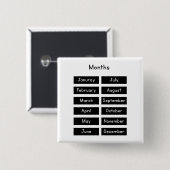 Months of the year button (Vorne & Hinten)