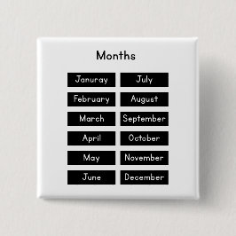 Months of the year button