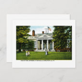 Monticello, Charlottesville, Jungfrau Postkarte (Vorne/Hinten)