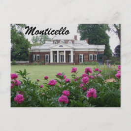Monticello Fotografische Postkarte mit Blume