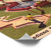 Monticello Indiana Lake Shafer 1950 Poster (Ecke)