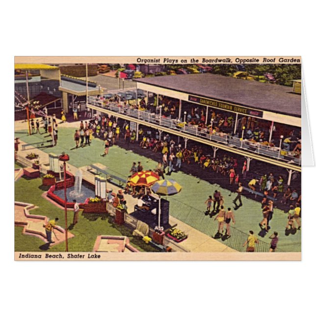 Monticello Indiana See Shafer Vergnügungspark 1950 (Vorderseite (Horizontal))