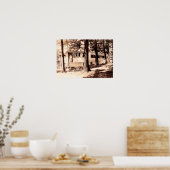 Monticello Indiana Vintag Shafer Lake Poster (Küche)