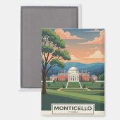 Monticello Magnet (Vorderseite/Rückseite)