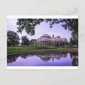 Monticello Reflektion Postkarte