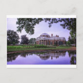 Monticello Reflektion Postkarte (Vorderseite)