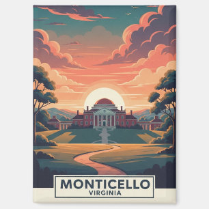 Monticello Virginia Reise Magnet