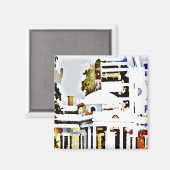 Monticello - Zuhause von Thomas Jefferson in Virgi Magnet (Vorderseite/Rückseite)