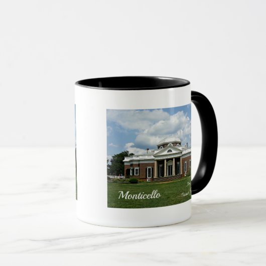 Monticello, Zuhause von Thomas Jefferson Tasse (VorderseiteRechts)