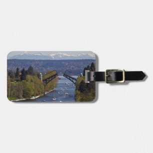 Montlake-Brücke und Cascade-Gebirge Gepäckanhänger